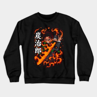 demon slayer anime kawaii Crewneck Sweatshirt